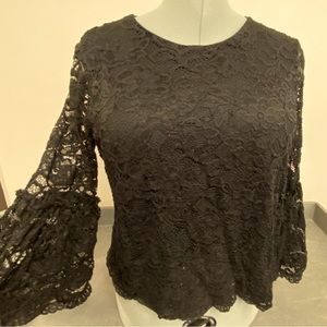 Black lace top